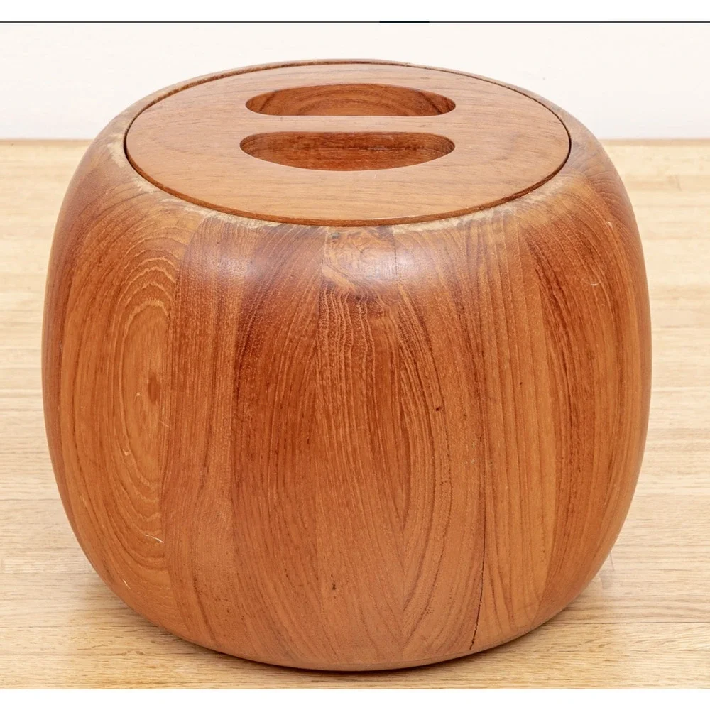 DANSK MCM Jens Quistgaard Teak Wood Ice Bucket Vintage